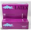 Image 1 : TWO CASES OF 100 LATEX COLOURATION DISPOSABLE