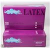Image 1 : TWO CASES OF 100 LATEX COLOURATION DISPOSABLE