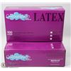 Image 1 : TWO CASES OF 100 LATEX COLOURATION DISPOSABLE