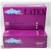 Image 1 : TWO CASES OF 100 LATEX COLOURATION DISPOSABLE