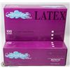 Image 1 : TWO CASES OF 100 LATEX COLOURATION DISPOSABLE