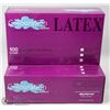 Image 1 : TWO CASES OF 100 LATEX COLOURATION DISPOSABLE