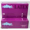 Image 1 : TWO CASES OF 100 LATEX COLOURATION DISPOSABLE