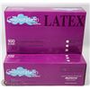 Image 1 : TWO CASES OF 100 LATEX COLOURATION DISPOSABLE