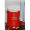 Image 1 : WATER RUBBER MADE JUG W/ PAPER CUPHOLDER