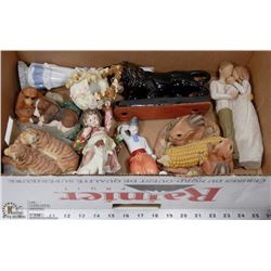 LOT OF VARIOUS SIGNED COLLECTABLE FIGURINES