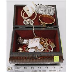 JEWELRY BOX WITH CONTENTS