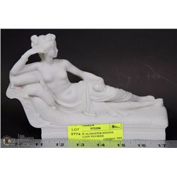 GENUINE ALABASTER IFESTOS GREEK LADY FIGURINE