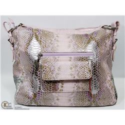 PINK SNAKESKIN STYLE PURSE