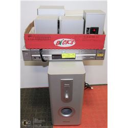 SHINSONIC STEREO SYSTEM W/ DVD PLAYER, 5 SPEAKERS