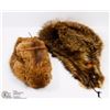 Image 1 : 2 REAL FUR HATS - FOX & RACCOON