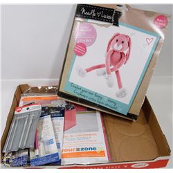 CRAFT LOT INCLUDES, CROCHET KIT, CRAFTING BLADES