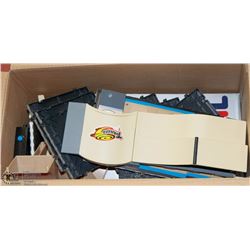 LOT OF MINI "FINGER" SKATEBOARDS WITH RAMPS ETC