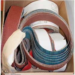 LARGE BOX OF ASSORTED SANDBELTS