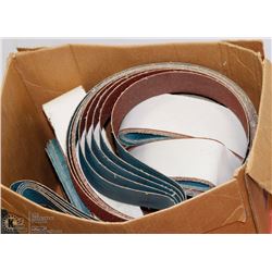 LARGE BOX OF ASSORTED SANDBELTS