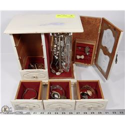 JEWELRY BOX WITH CONTENTS