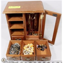 MUSICAL JEWELRY BOX WITH CONTENTS