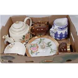 ESTATE FLAT OF ASSORTED SERVING DISHES, INCLUDES