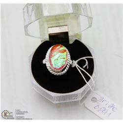 #50-AUSTRALIAN TRIPLE OPAL RING