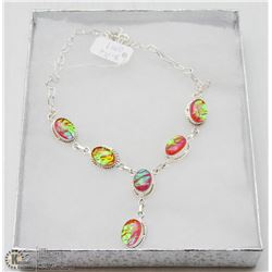 #48-AUSTRALIAN TRIPLE OPAL NECKLACE