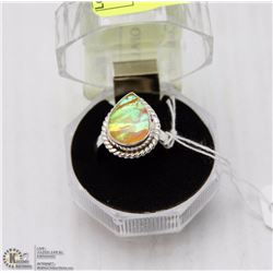 #68-AUSTRALIAN TRIPLE OPAL RING