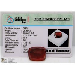 #10-RED TOPAZ GEMSTONE 29.35CT