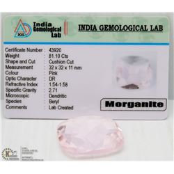 #12- PINK MORGANITE GEMSTONE 81.10CT