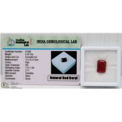 #4-NATURAL RED RUBY GEMSTONE  5.35 CT