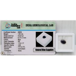 #1-NATURAL BLUE SAPPHIRE GEMSTONE 1.95CT