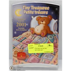 TINY TREASURES RCM 2001 CANADIAN COIN SET