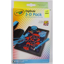NEW CRAYOLA DIGITOOLS 3-D PACK FOR IPAD