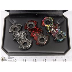 SET OF 3 NEW HAND SPINNERS IN JEWELRY CASE