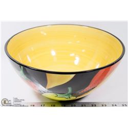 LARGE HAND PAINTED "HOT PEPPER" BOWL