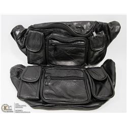 LOT OF 2 LEATHER FANNY PACKS