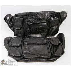 LOT OF 2 LEATHER FANNY PACKS