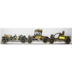 LOT OF 3 METAL CAR HANGINGS