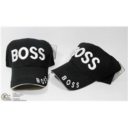 LOT OF 2 "BOSS" BALL CAPS