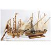 Image 1 : 2 WOOD SAILING BOATS (GOLETA SIGLO XIX)