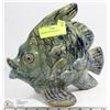 Image 1 : CERAMIC FISH ORNAMENT 10" X 11"