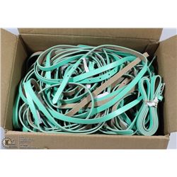 BOX OF LADIES DRESS BELTS - GREEN