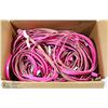 Image 1 : BOX OF LADIES DRESS BELTS - PINK