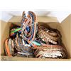Image 1 : BOX OF ASSORTED LADIES FASHION BELTS