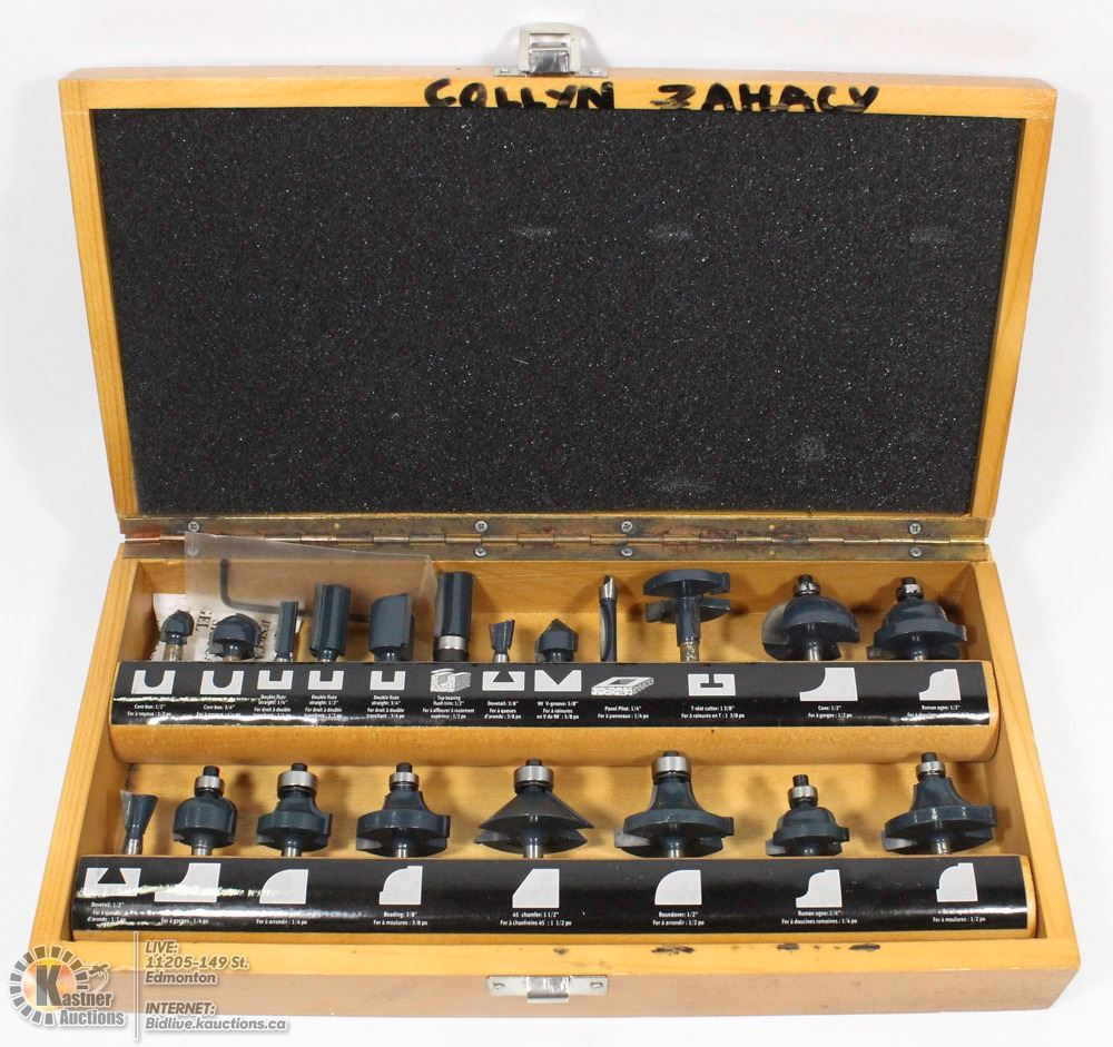 Mastercraft Router Bits Kit MASTERCRAFT COMPLETE SET OF ROUTER BITS