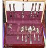 Image 1 : ESTATE "SILVERWARE " CHEST WITH CONTENTS SILVER