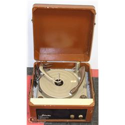 VINTAGE 1950'S SILVERTONE SUITCASE 3 SPEED RECORD