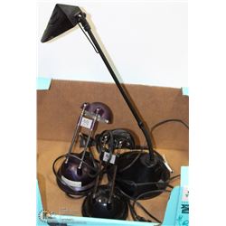 LOT OF 3 DESK LAMPS