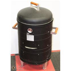 NEW MECO CHARCOAL WATER SMOKER W/ BOX OF HARDWOOD