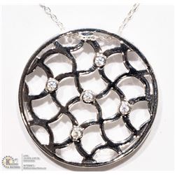 #4 - ST. SILVER "MCMXCVI HOT DIAMONDS" NECKLACE