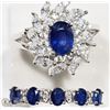 Image 1 : #7 - TWO STERLING SILVER SAPPHIRE RINGS