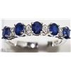 Image 3 : #7 - TWO STERLING SILVER SAPPHIRE RINGS